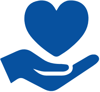 Hand holding heart
