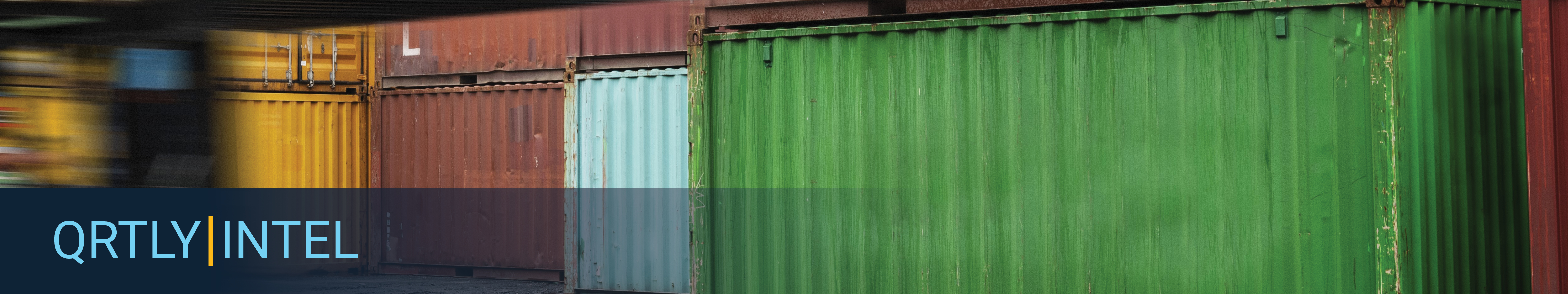 QRTLY INTEL shipping containers banner