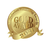 A gold seal from the Australasian Reporting Awards acknowledging our Gold Award in 2021